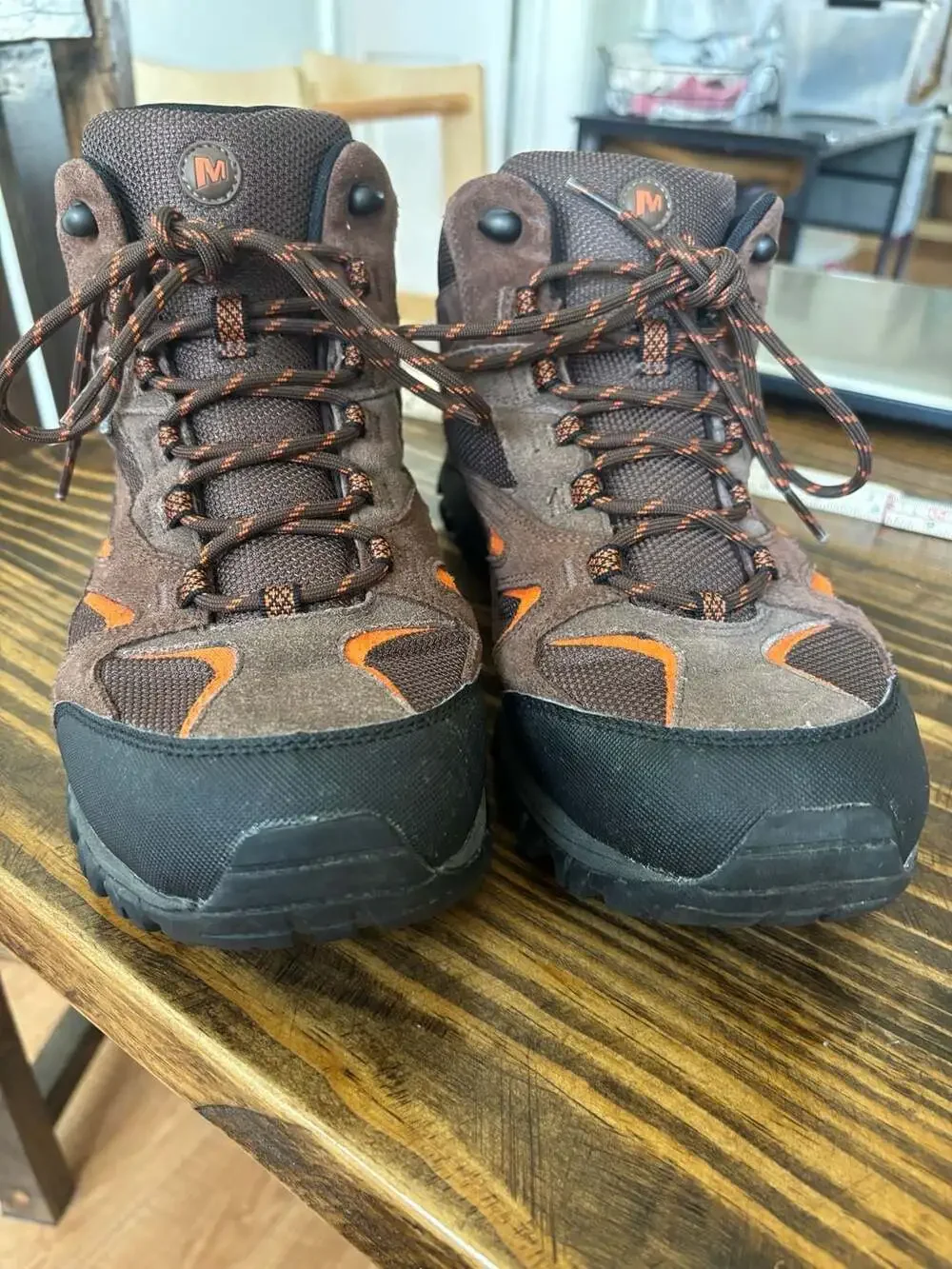 Merrell Phoenix Bluff Mid Waterproof Hiking Boots Dark Brown Men's Size 12